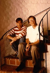 Young Steve Jobs and Bill Gates